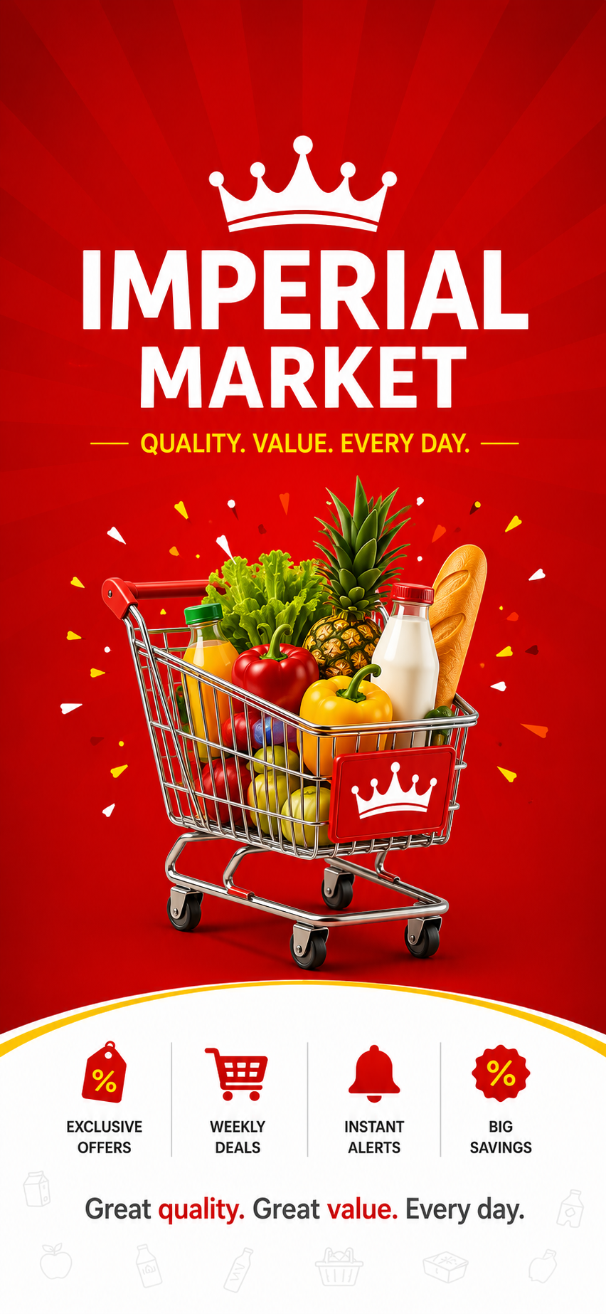 Imperial Market app — splash screen